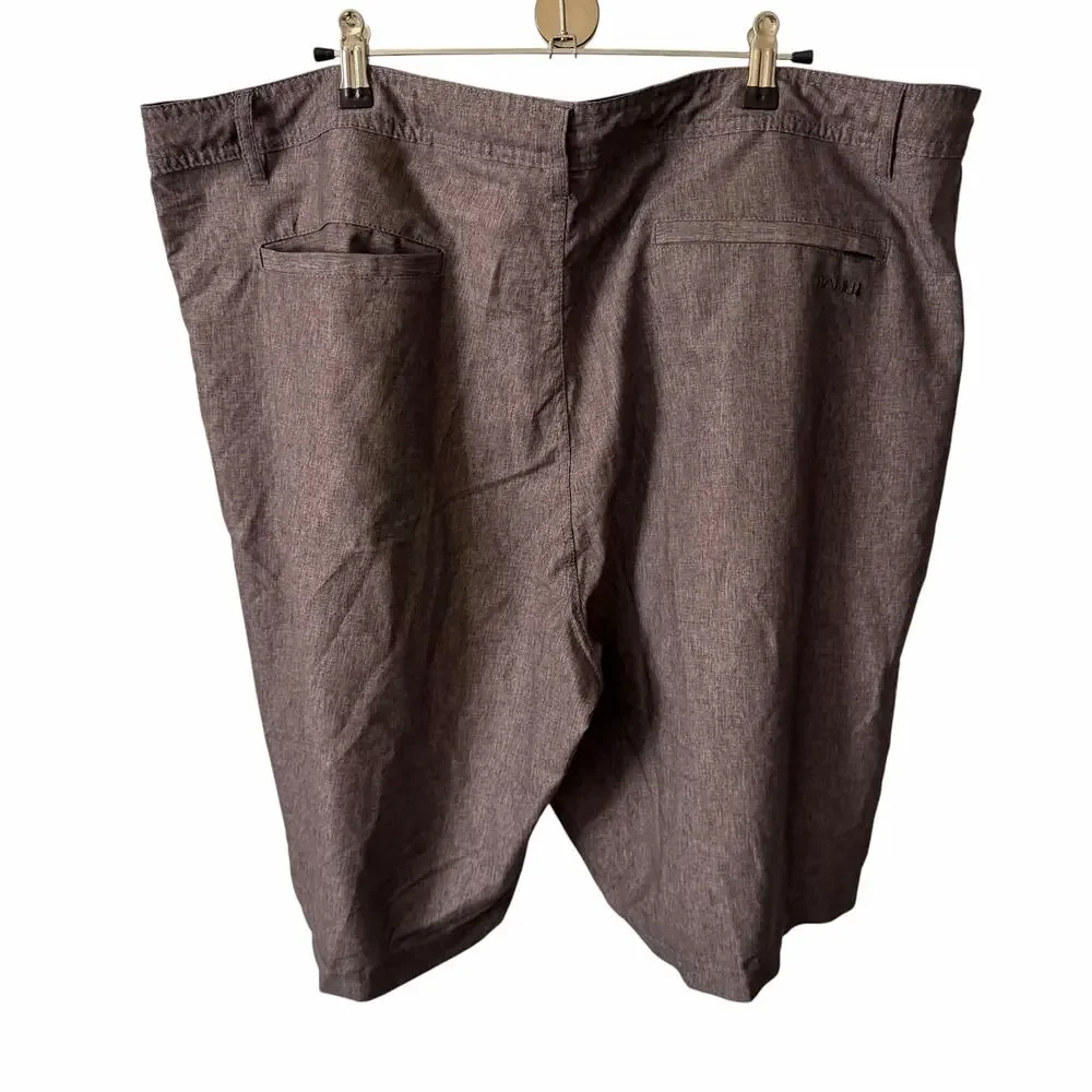 Set of 2 Da Hui Mens Size 42 Casual Shorts Hybrid Collection Beige Heather Gray